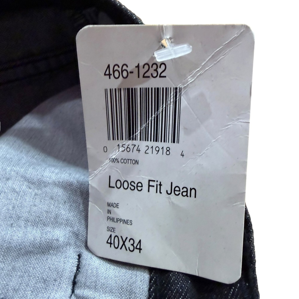 Lot of 2 OshKosh B'Gosh Mens Loose Fit Jeans Black Denim 40x34 NWT 466-1232 - Picture 4 of 8